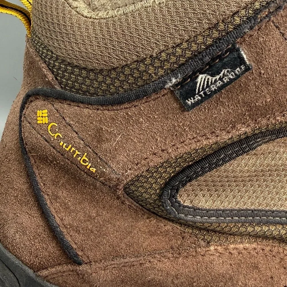 Columbia Bonanza Peak Men's 11 Brown Suede Waterproof Round Toe Hiking Boots